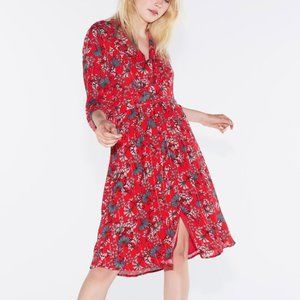Ba&Sh Eden Floral flowy dress in Rouge Size 0 (US 4) New With Tags!